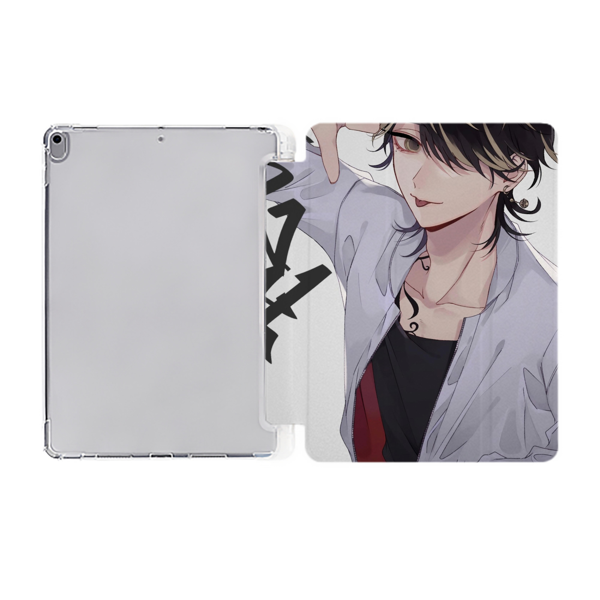 （画像用） 東京リベンジャーズ Tokyo Revengers IPad ケース ペン収納付き 三つ折りスタンド PUレザー×シリコン 対応機種9.5/10.5/10.9インチ